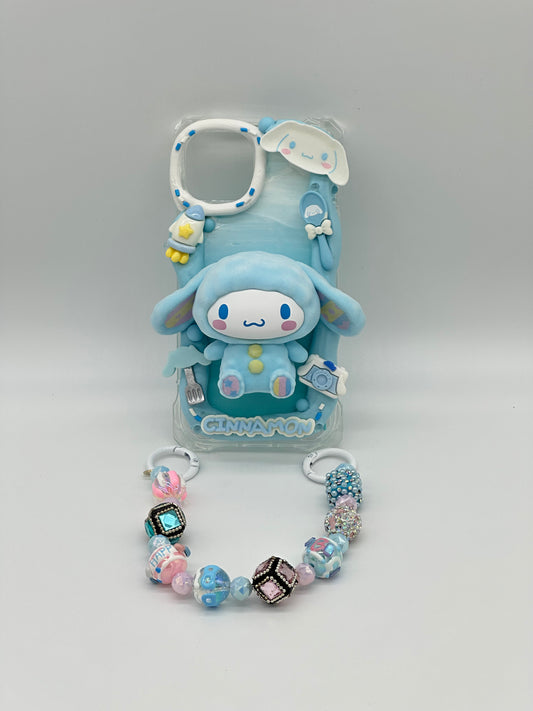 Co-Branded - Bunny Flocked - Cinnamoroll (with handcrafted chain) 2